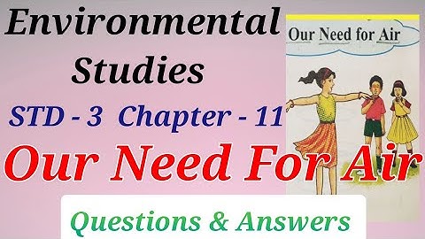 Std. 3 | EVS | Lesson 11 | Our Need For Air | Digest
