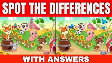 Spot the difference for kids (Part 2) Find the differences i