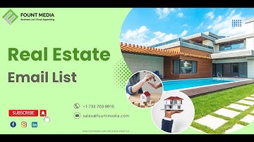 100% Human Verified Real Estate Email List | Real Estate Mailing Database in USA - FountMedia