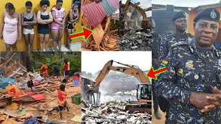 Some Female Nigerians Who Were Doing Criminal Things In Ghana Arrested, Their Residence Destr0yed