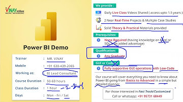 Power BI - First Demo | 19th July 2023 | Vinay Tech