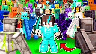 ¡Me enfrenté a 100 GOLEMS ELEMENTALES en Minecraft!