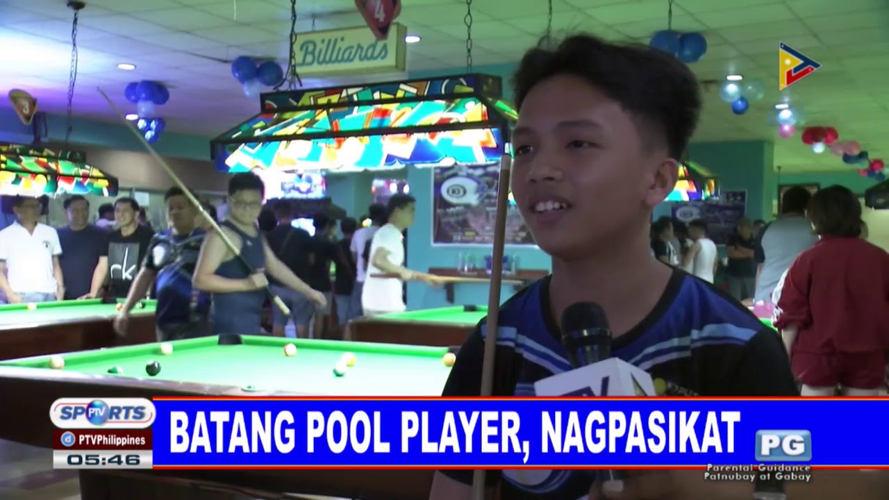 Batang pool player, nagpasikat