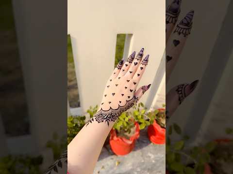 beautiful mehndi design for front hand 🥰✨#heart #mehndi #short #mehendi