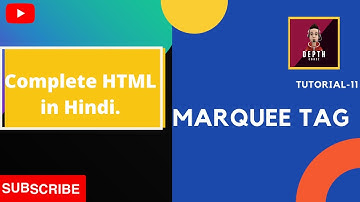 Marquee tag in HTML | Marquee tag in HTML in Hindi | Marquee tag all attributes.