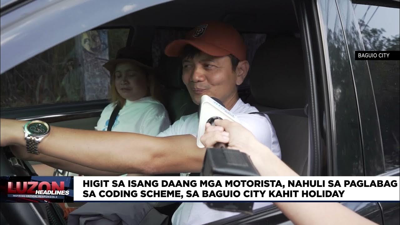 Higit sa isang daang mga motorista nahuli sa paglabag sa coding scheme