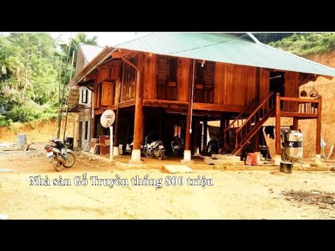 Nhà Sàn Gỗ Truyền Thống 1 Gian 2 Trái Đẹp - YouTube