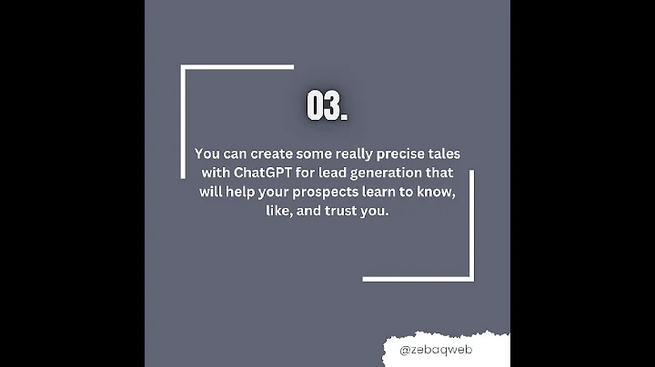 Want to take your lead generation to the next level with chatGPT? #business #leadgeneration #smm