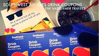 Southwest Airlines | Drink Coupons | FREE Beer, Wine or Liquor In-Flight | Quick Look | Jan-2018