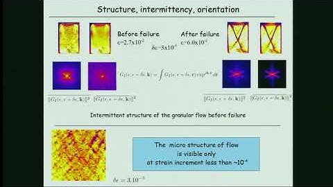 Multiple Speakers | Experimental study of creep flows and precursors to failure in granular...