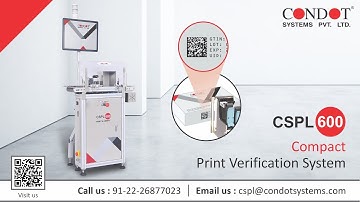 CSPL 600  Compact Print Verification System_Global Pharma Serialization Solution for Track and Trace