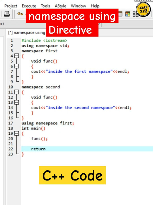 C++ Namespaces: Organize Your Code Like a Pro - YouTube