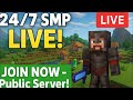 MINECRAFT LIVE | BEST PUBLIC SMP LIVE | JAVA + BEDROCK SMP | 24/7 SMP #minecraft