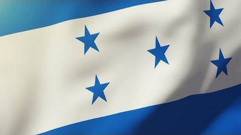 4K Honduras flag waving in the wind. Looping sun rises style. Animation loop Stock video