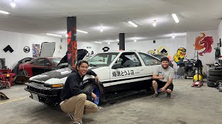 Trabajando y drifteando en el AE86 de Initial D | Kenyi Nakamura