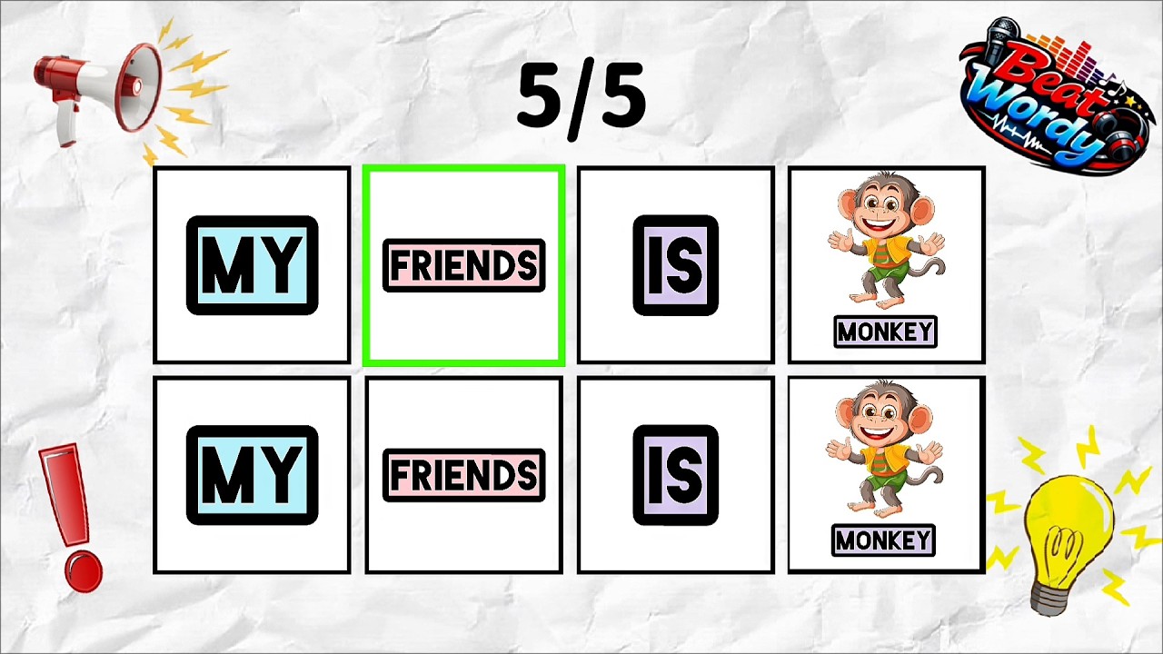 Say The Word On Beat - Level 1 to Level 3