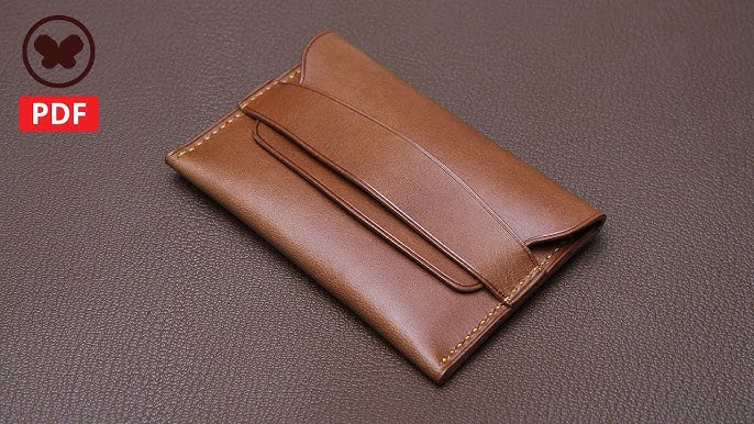 Leather Flap Wallet with free monogram and customization *made to orde –  Juno Leatherworks