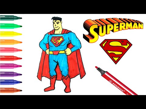 Easy Drawing Superman I Kolay Süpermen Çizimi I Marvel Karakteri Nasıl Çizilir?