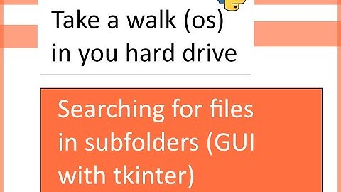 Python os.walk - search files in subdirectories