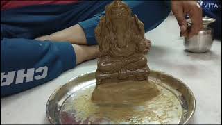 How to make Eco Friendly ganpati at home / ecofrindly ganpati making process / Ganesha making soil