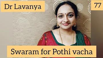 | Swaram for Pothi Vacha Malliga Mottu | Dr Lavanya | Man vaasanai | Ilayaraja | Voice Trainer |