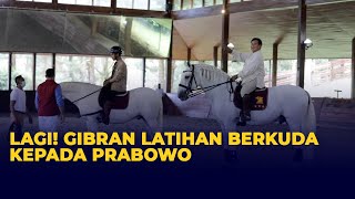 Antusias! Momen Gibran Berguru Kuda Kepada Prabowo