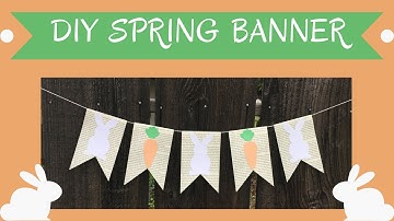 How to Make a Simple Spring Book Page Banner