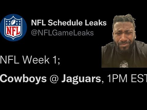 NFL Schedule Leak: Cowboys Vs Jags Week 1???? - YouTube