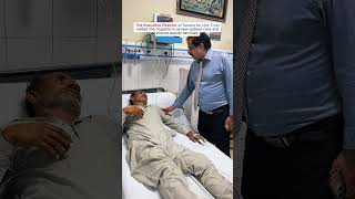 The Executive Director of Sahara for Life Trust personally visited the hospital to review patients,