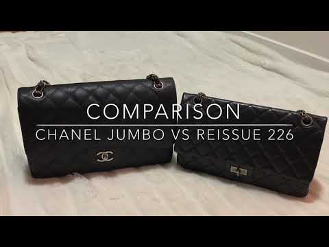 Comparison of the Chanel Jumbo and the Reissue 226 size (with mod shots) 