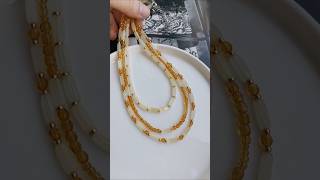 Переделка бус из чешского стекла