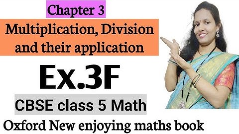 Exercise 3F|chapter 3|CBSE class 5 math