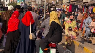 Mostly Busy Bazar Faisalabad Pakistan 4K Faisalabad City Walking Tour