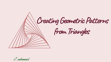 Vẽ Hoa Văn Hình Học Từng Bước với Hình Tam Giác