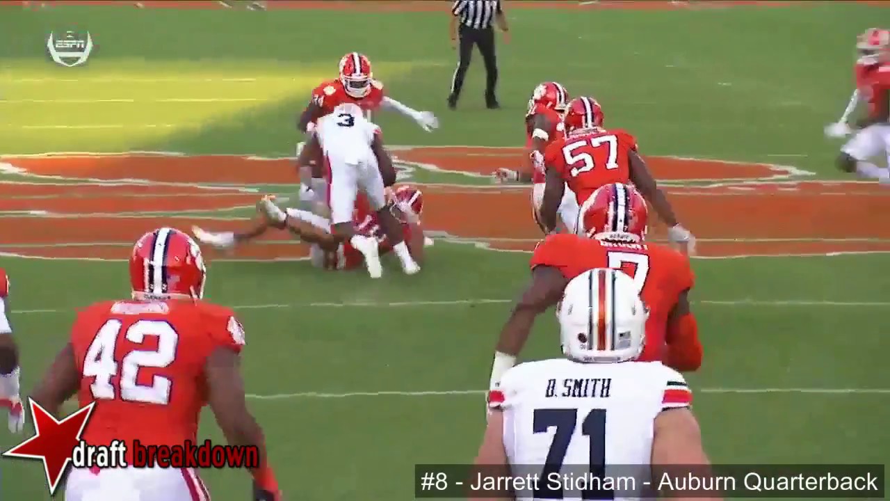 Jarrett Stidham Auburn Qb Vs Clemson 2017