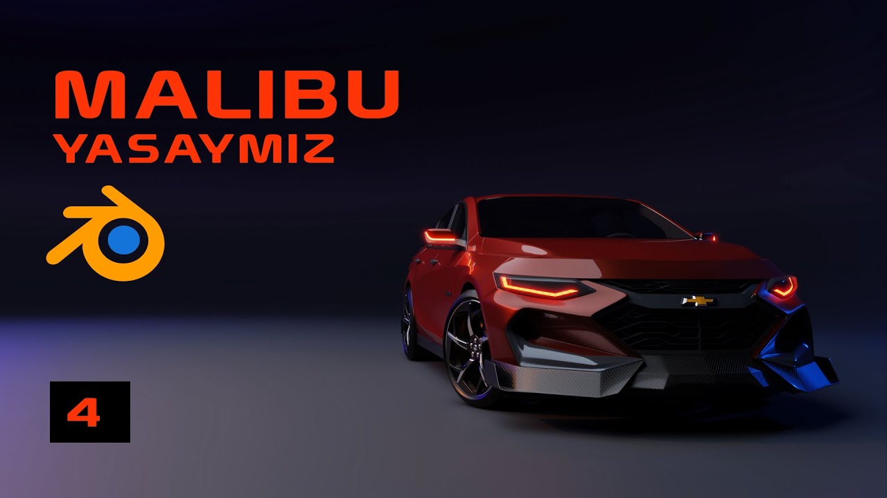 Blender 3D da Chevrolet Malibu yasaymiz. DARS 4