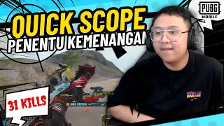 31 KILLS SENDIRIAN, SAMPE QUICK SCOPE BUAT PENENTU CHCIKEN !! #pubgmobile #pmslsea