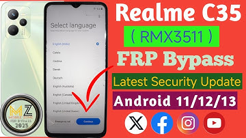 Realme C35 FRP BYPASS ( RMX3511 ) | Android 13 | Without PC Unlock 🔓NEW Method Update Security