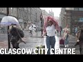 Walking In Heavy Rain In Glasgow City Centre | Scotland