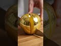 ASMR video of a fresh shiny cluster apple (ber) placed on a wooden cutting board. #asmr #slicing