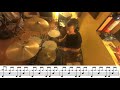 My Girl (The Temptations) drum cover + score