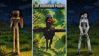 Top 7 Minecraft 3D Horror Mods For BEDROCK EDITION | Minecraft Horror Mods For Bedrock Edition