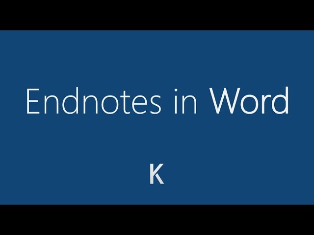 microsoft word endnote program youtube microsoft word endnote program youtube