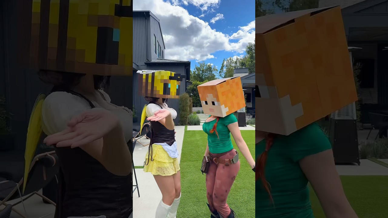 FUNKY TOWNNN 🐝 #minecraft #minecraftcosplay #cosplay