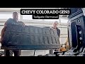 Gen 3 Chevy Colorado/Canyon Tailgate Removal for dust intrusion kit install.
