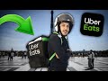 Je livre au coeur de paris sur uber eat en scooter  vue go pro