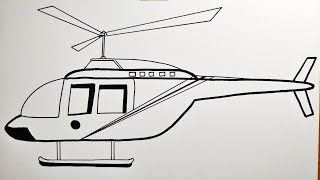 helicopter drawing || how to draw helicopter easily
