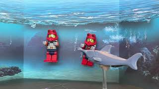 Lego Dolphin Saves Divers From Hammerhead Shark