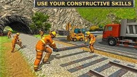 Railroad Tunnel Train Construction Simulator - Construction Vehicles - Android GamePlay