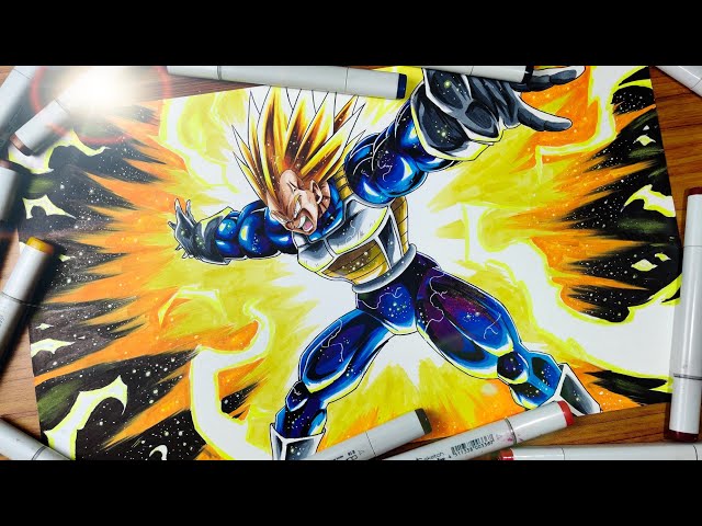 Finished drawing After COMMISSION ! Super vegeta Final flash Dragon Ball Z  Use ibis paint para el delineado y snapseed para los filtros.…